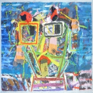 Wunschbaum bei Dämmerung